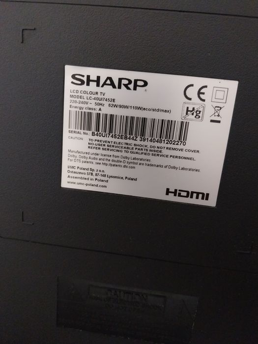 Telewizor Sharp ze smartem