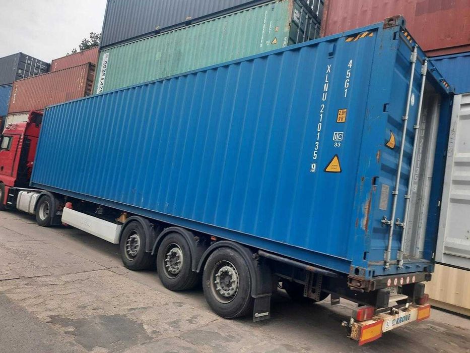 Kontener Morski Magazynowy 40 HC Two Way 2,9 wysoki + Transport HDS