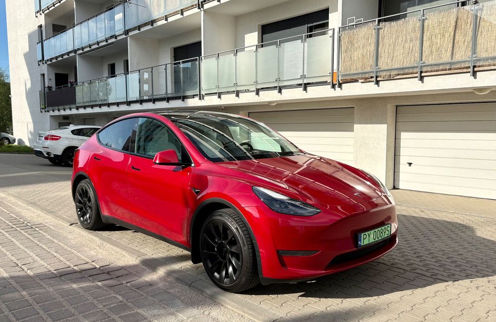 Tesla Model Y bezwypadkowa, salon polska, Summon, pierwszy właściciel