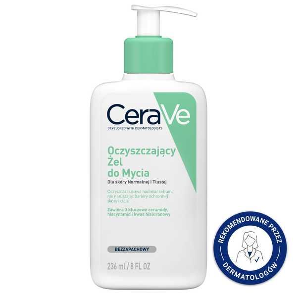 CeraVe oczyszczający żel do mycia dla skóry normalnej i tłustej, 236ml