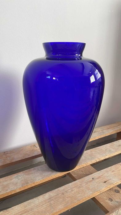 Jarra azul e Canas de bambu - Vendido em separado