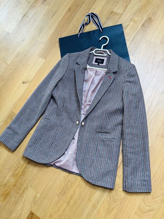 Marynarka żakiet NEXT pepitka krateczka wełna