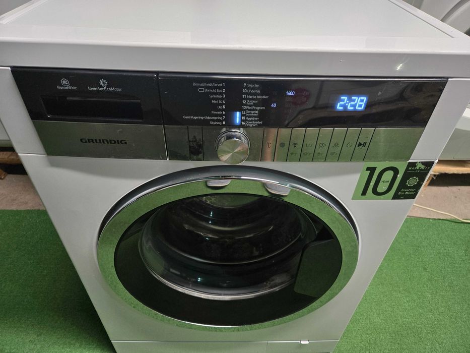 Pralka Grundig Wsad 9 kg/1400. LCD.Gwar.Duże okno .Super model.