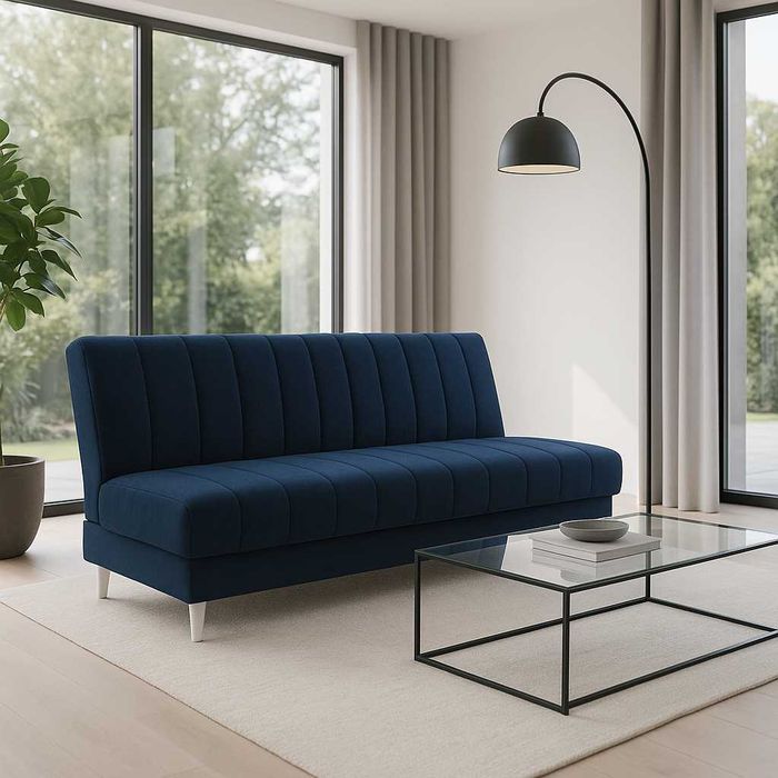 Nowoczesna sofa wersalka rozkładana do mieszkania na sprężynach