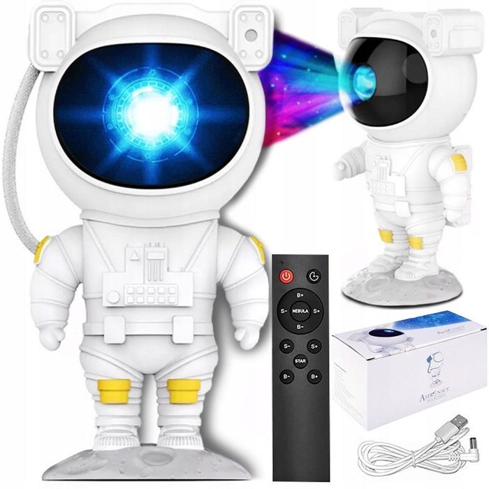 PROJEKTOR Gwiazd  Nieba Lampka Nocna ASTROnauta KOSMONAUTA Prezent