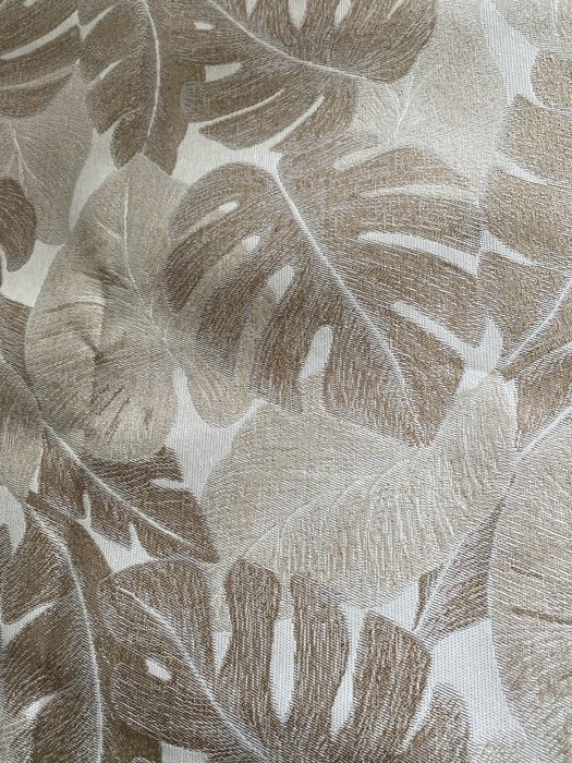 Tecido/crepon estampado beje/retalho 2.10x1.10m