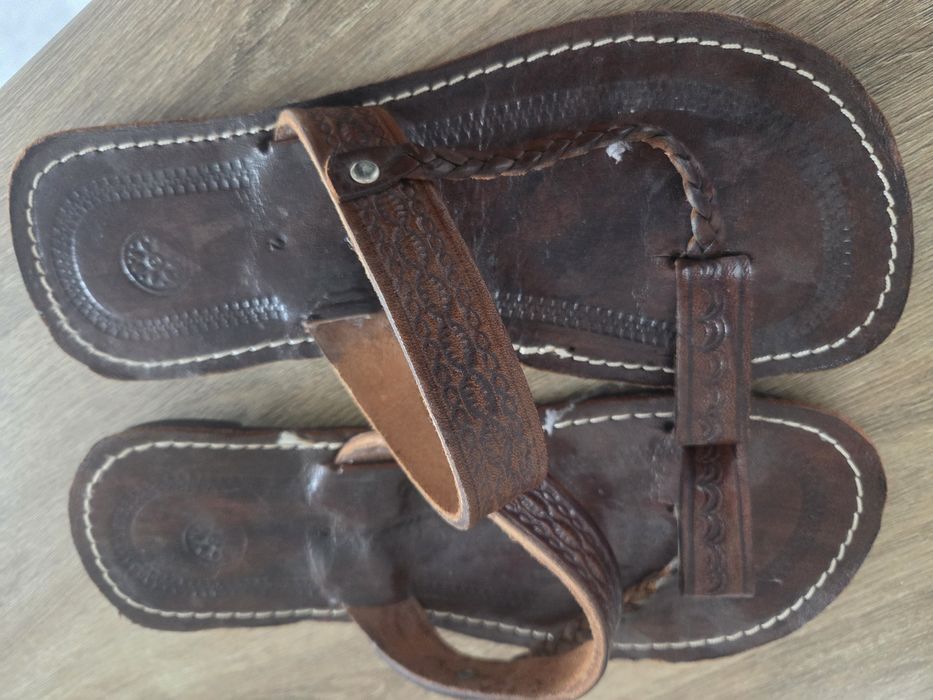 NOWE Skórzane klapki Marokanskie 40