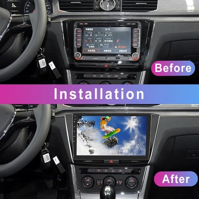 Rádio android 13 Volkswagen Passat B8 2Din 2/32 gps wifi Carplay NOVO