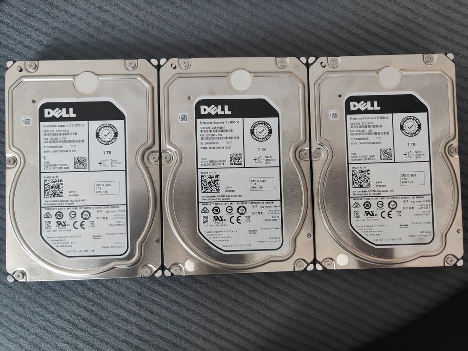 Dell Enterprise Capacity 3.5 HDD o pojemności 1 TB