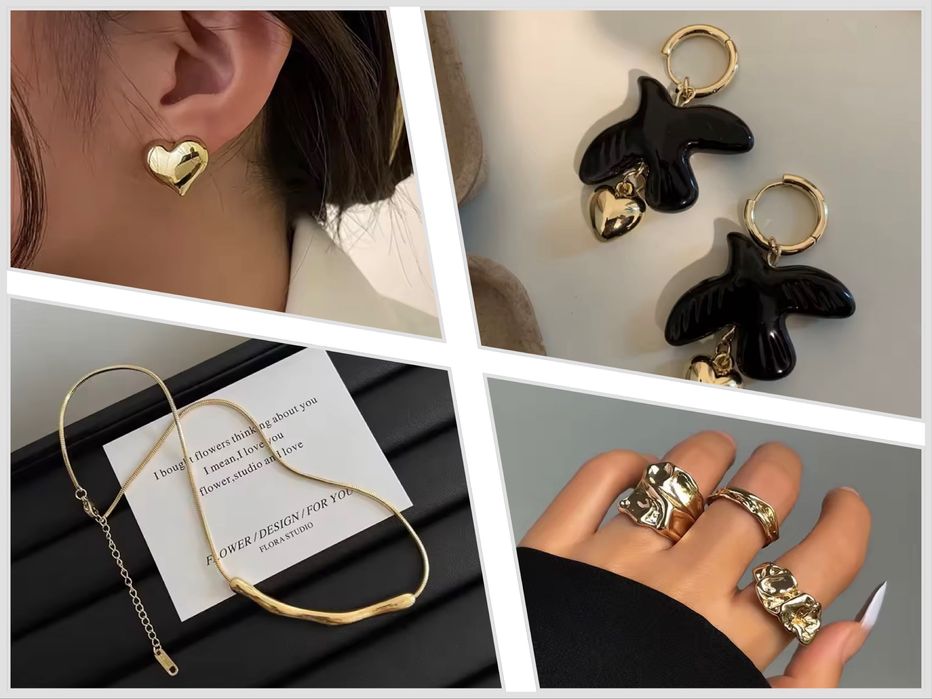 Біжутерія, прикраси під золото