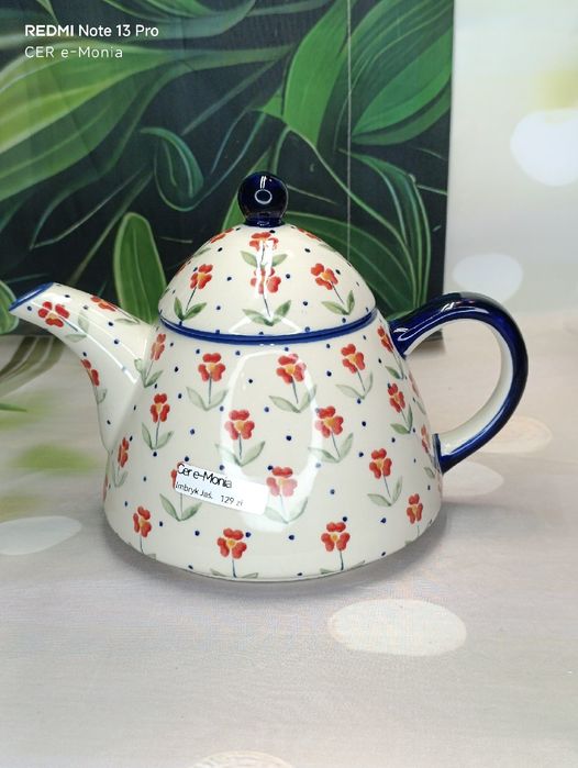 Czajnik imbryk Jaś 1L ceramika Bolesławiec