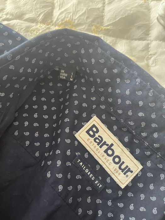 L  koszula męska Barbour granatowa