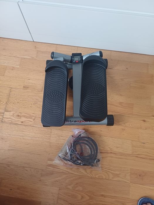 Mini stepper Ultrasport z licznikiem + linki oporowe – sprawny, pęknięta obudowa