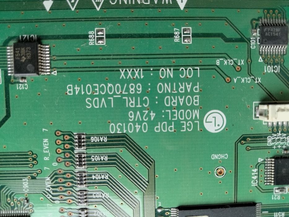 Нерабочие платы BOARD CTRL LVDS LGE PDP 42V6