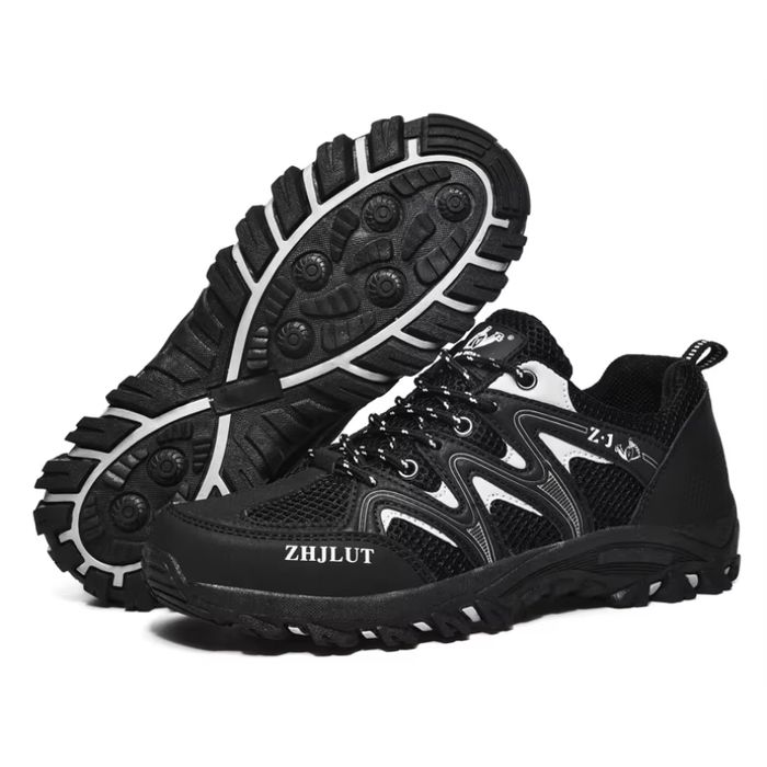 Buty trekkingowe oddychające lekkie czarno szare EU42 (26 cm)