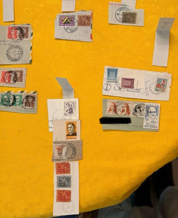 Lote de selos antigos desde 1958 até 1969