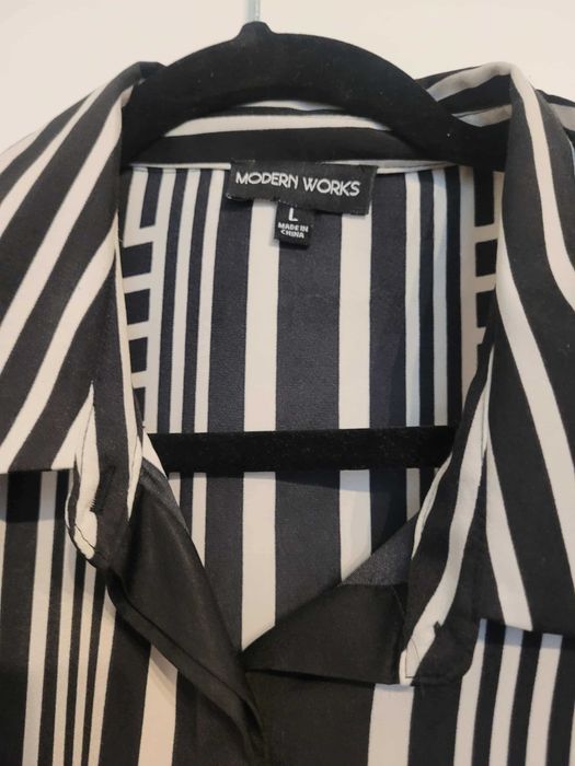 Nowa Elegancka bluza w geometryczne wzory