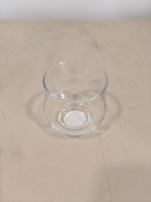 Porta-velas em vidro transparente - toque decorativo