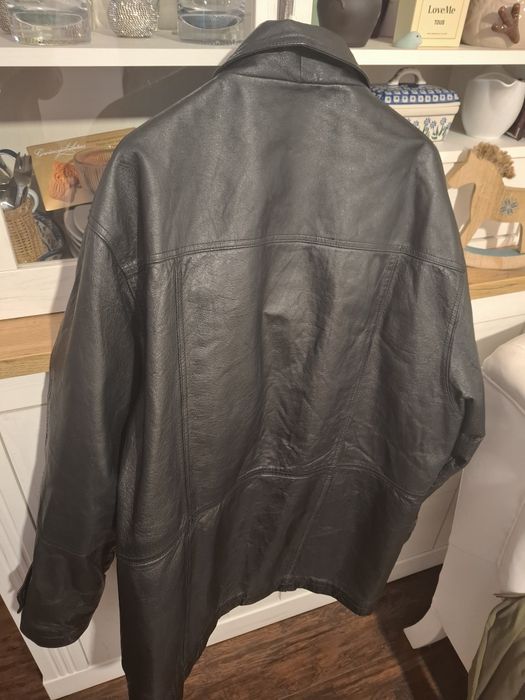 Czarna kurtka skóra unisex