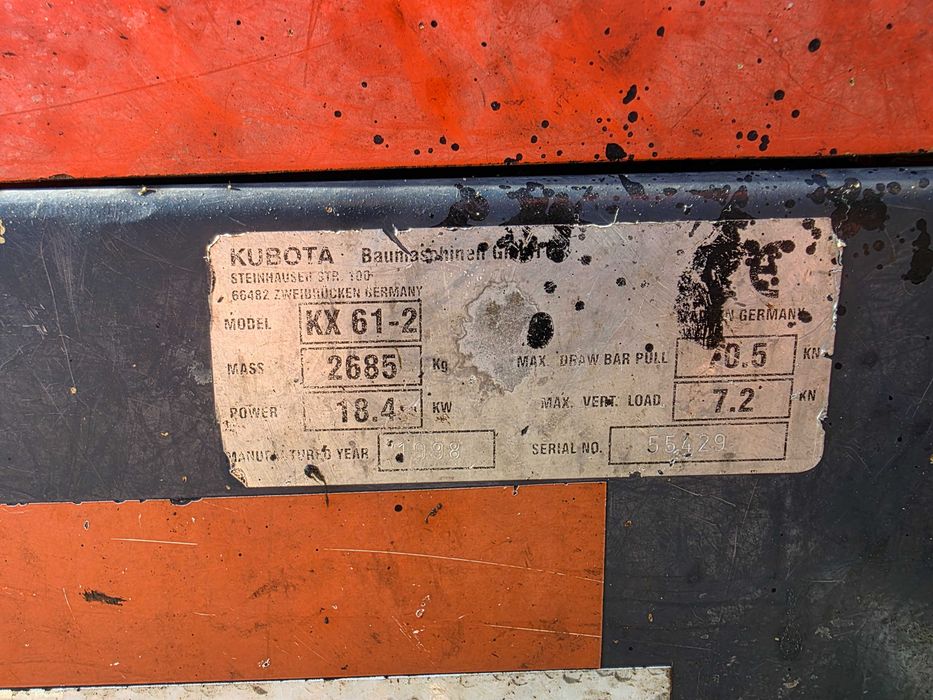 Minikoparka KUBOTA kx61-2