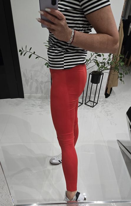 Legginsy Superdry 36 38 czerwone