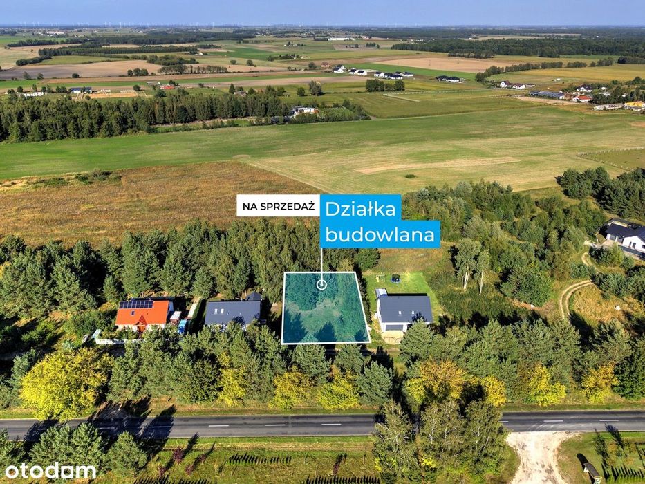 Działka budowlana z ładnym drzewostanem - Bartodzieje