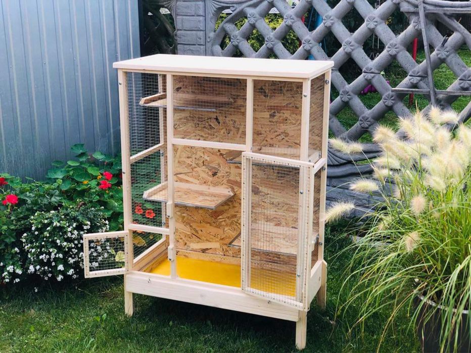 Klatka drewniana dla gryzoni szynszyla koszatniczki