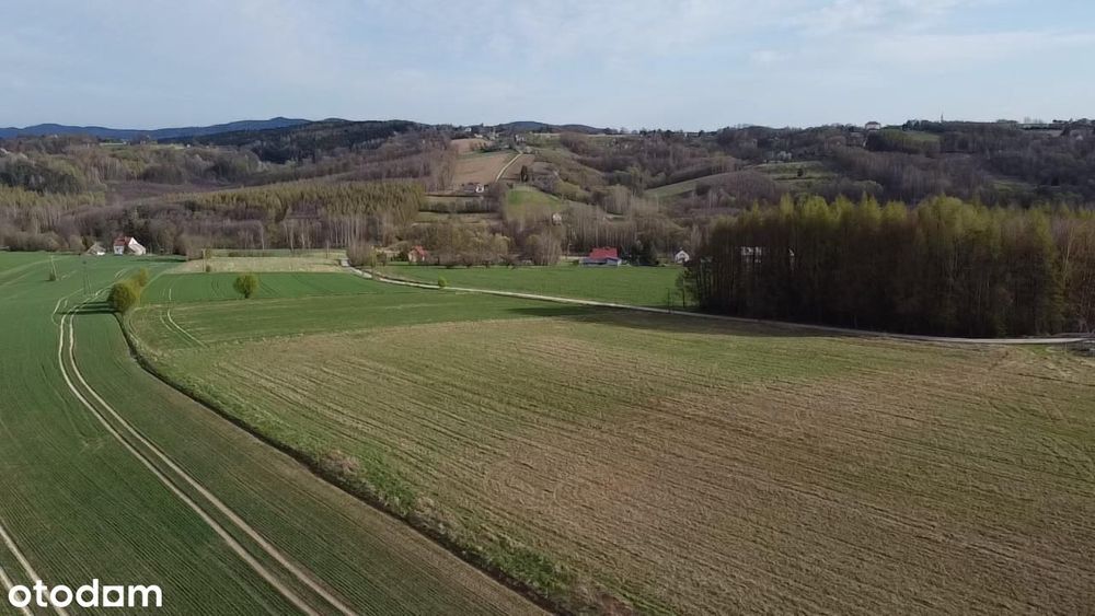 Działka widokowa pod zabudowę mieszkaniową