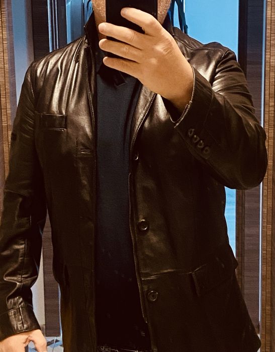 Кожаная куртка пиджак STRELLSON размер L 50 оригинал