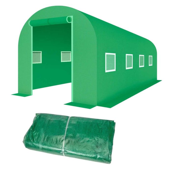 Теплиця парник брезент плівка для теплиці 6м2 2х3м з вікнами