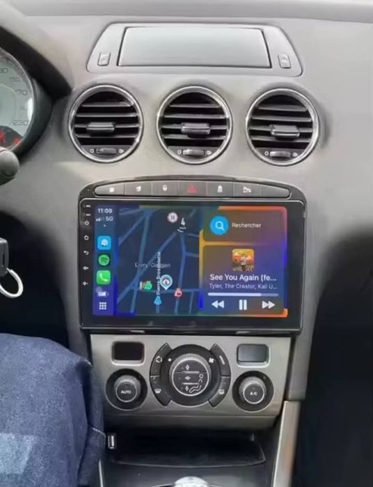Radio 2 DIN 308 / RCZ / 408 (4+32 GB) + Carplay e Android auto + GPS