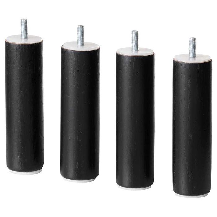 LANDSKRONA Noga, czarny, 15 cm 605.312.18