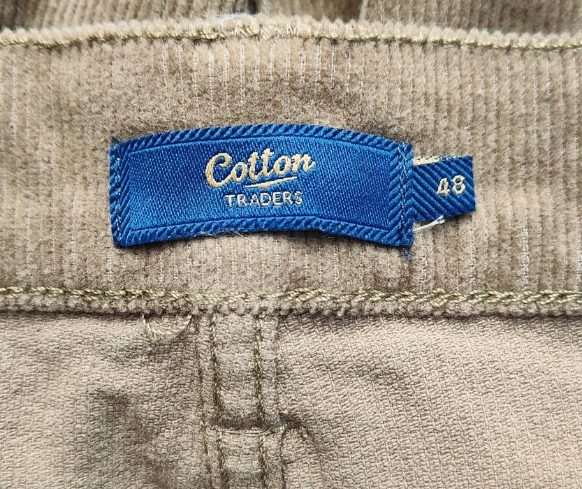 Wr) COTTON Traders męskie spodnie sztruksowe Roz.48