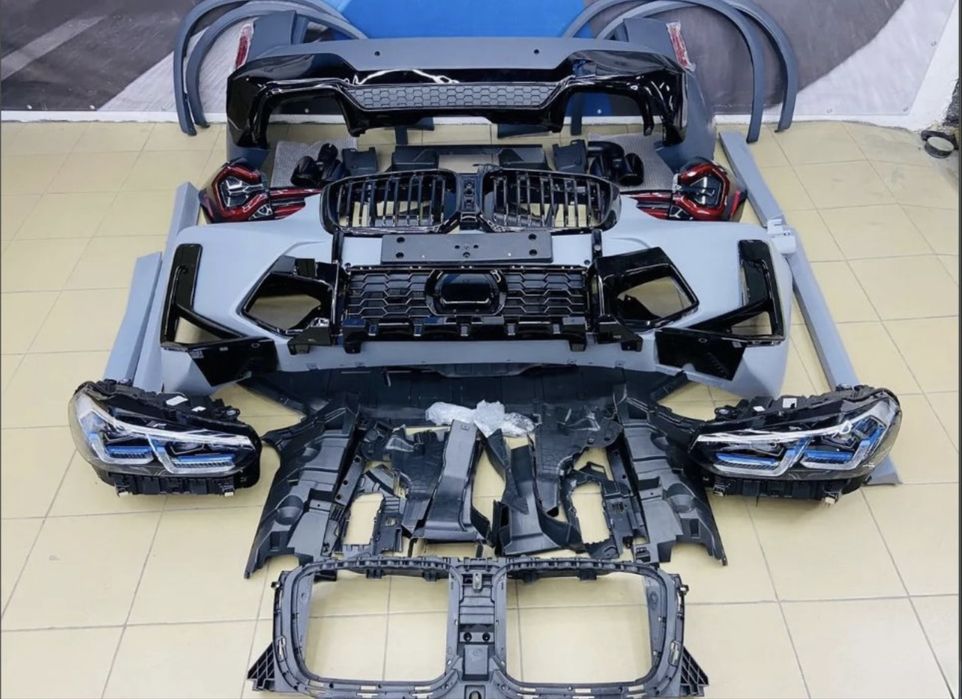Рестайлинг X3 комплект обвес BMW X3M G01 F97 LCI бампер фары