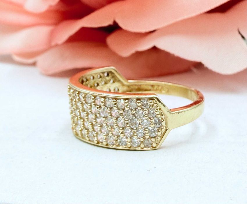 Szeroki złoty pierścionek PR.585 14K R.15