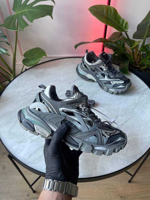 (БЕЗ ПЕРЕДОПЛАТИ)Balenciaga Track 2.0 баленсіага трек 2 чорні сірі