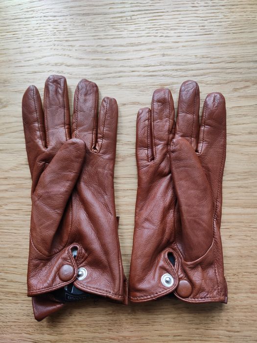 Шкіряні перчаткі Mango