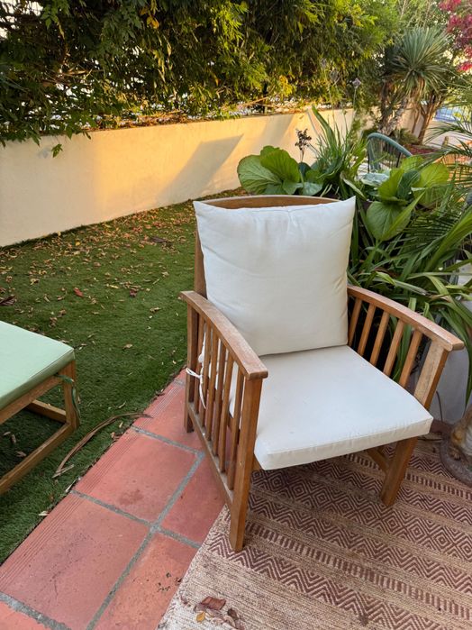 conjunto de jardim em bom estado