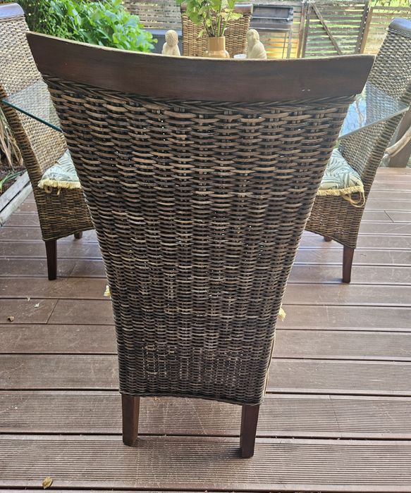 Conjunto 4 cadeiras vime