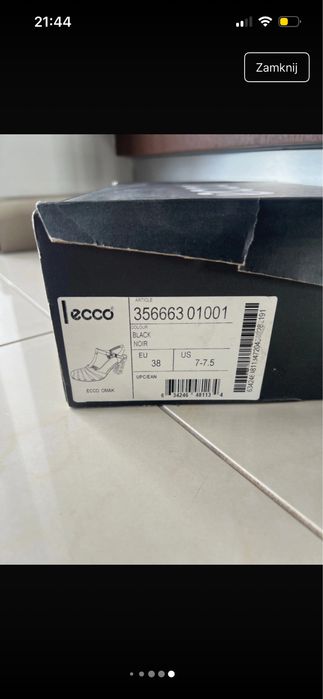 Buty ecco 38 nowe
