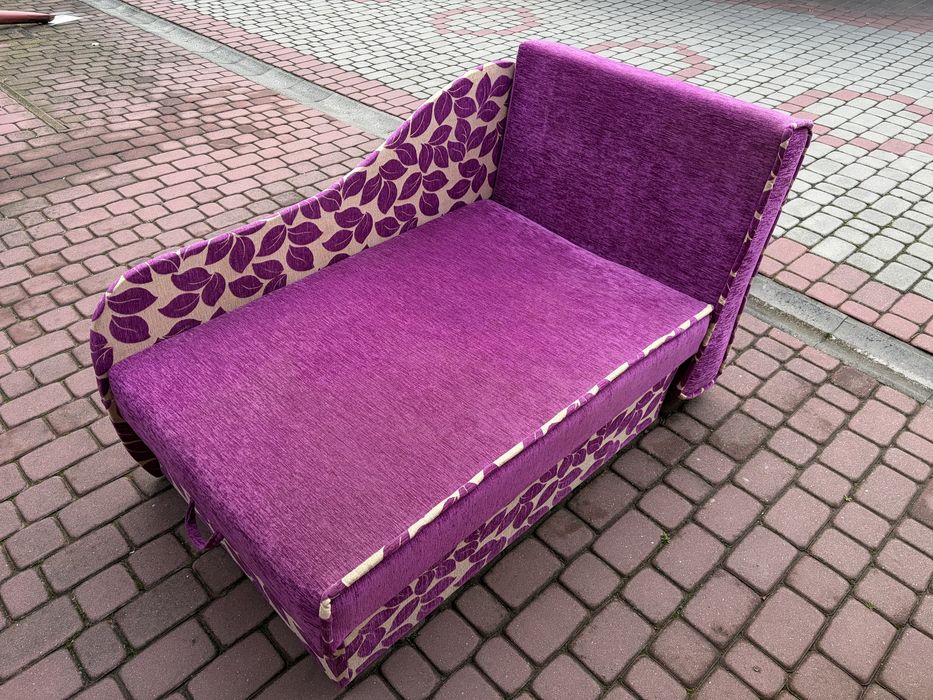 Różowe Fioletowe łóżko ze schowkiem sofa rozkladana