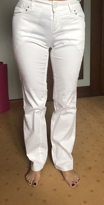 Spodnie biale rozmiar S