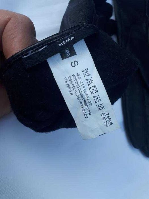 Перчатки кожаные женские/ утеплены микроволокно/германия/ р.s