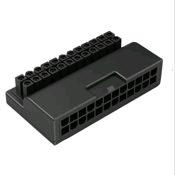 Adapter ATX 24 pin kątowy 90°