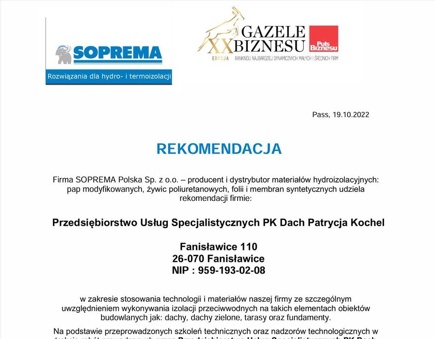Dekarze , PUS PK DACH - wykonywanie pokryć dachowych , tarasów