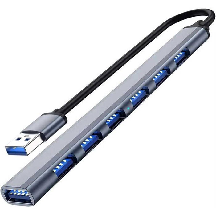 Ultra szybki, 7-portowy aktywny HUB USB