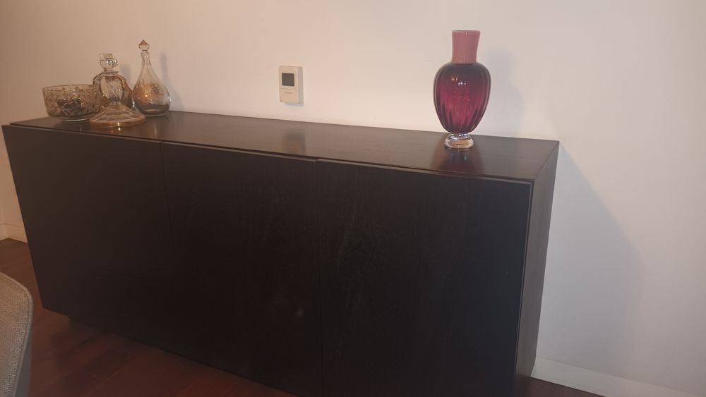 Aparador sala madeira wengué