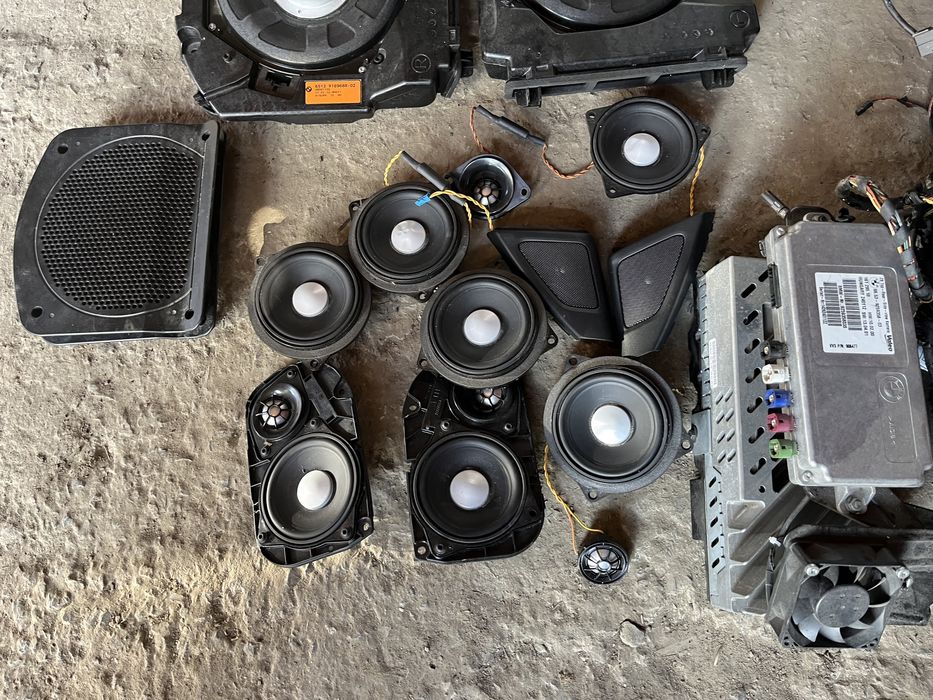 Naglosnienie Harman/kardon bmw f11 f10 glosniki wzmacniacz wiazka kpl