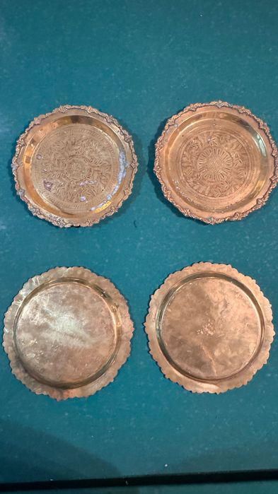 Conjunto 4 Pratos Metal