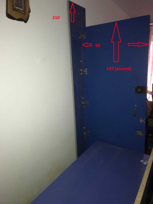 ДСП плита 2,5м окреме робоче місце з дверми (продавця, оператора)